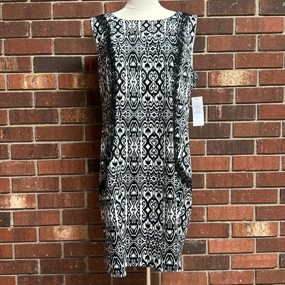 Jade Melody Tam Dresses & Skirts - Jade‎ Melody Tam Abstract Print Black and White Dress Size XL